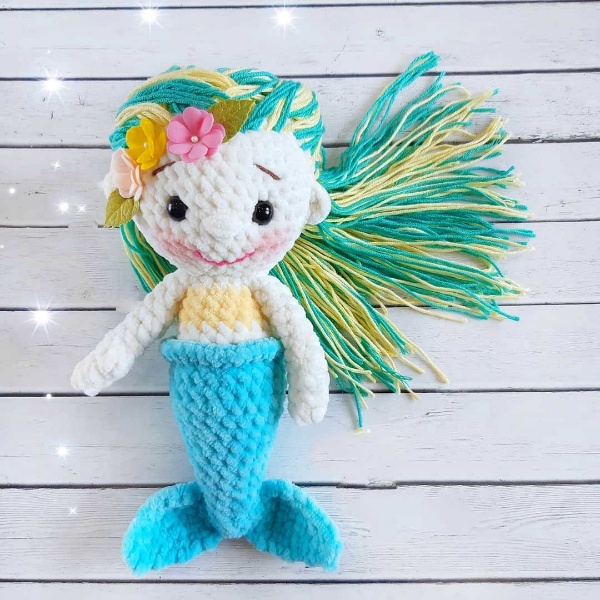 Amigurumi Cute Mermaid Free Pattern