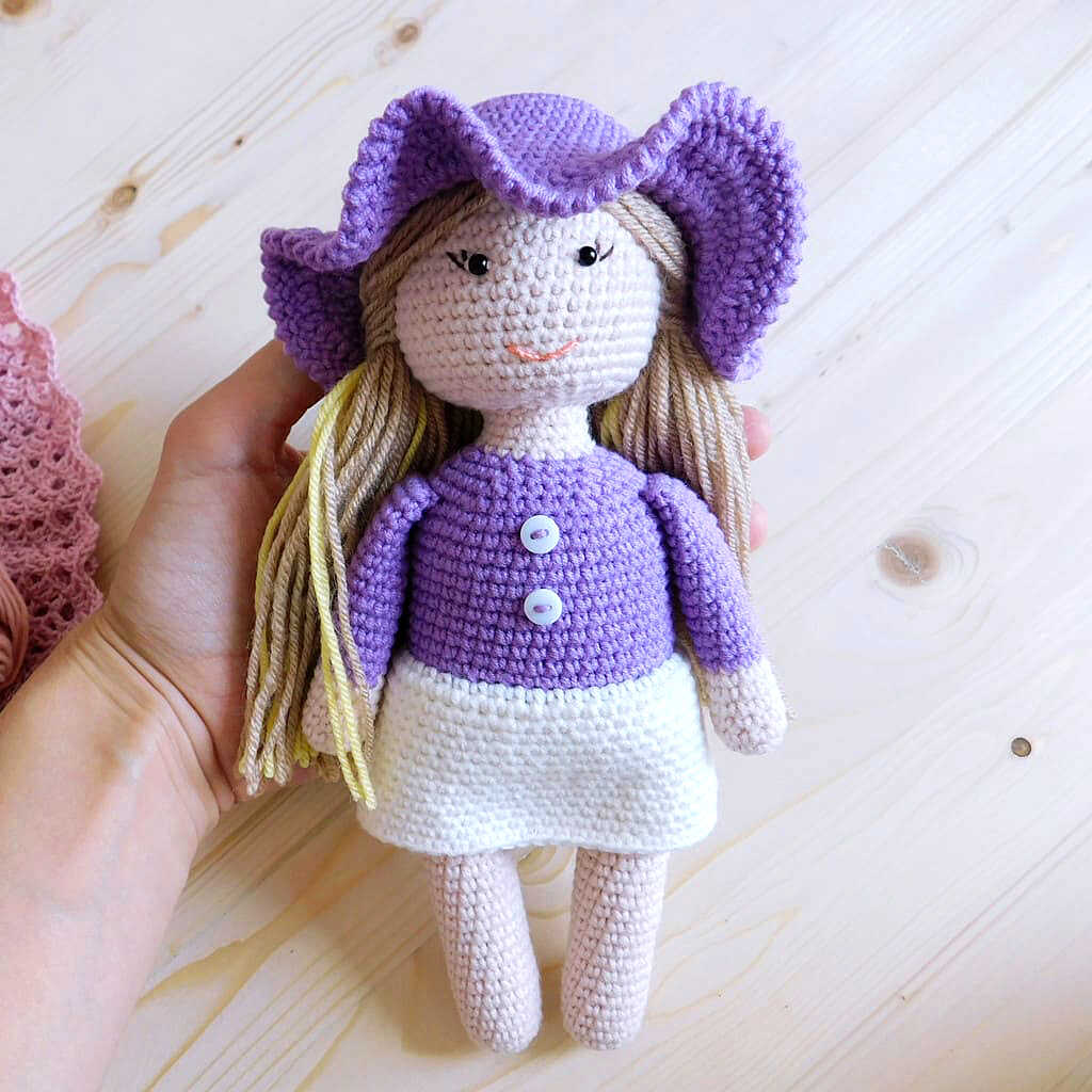 Amigurumi Doll With Hat Free Pattern